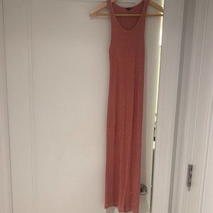 Monrow Salmon T-Shirt Dress | Size XS